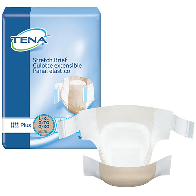 Tena® Stretch™ Plus Incontinence Brief, Large / Extra Large TENA® Stretch™ Plus