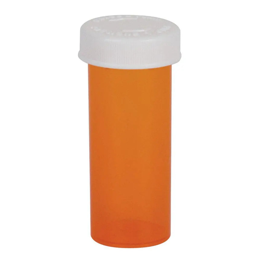 Ezy Dose® Push & Turn Amber Prescription Vial, 30 Dram Capacity Ezydose® Push & Turn