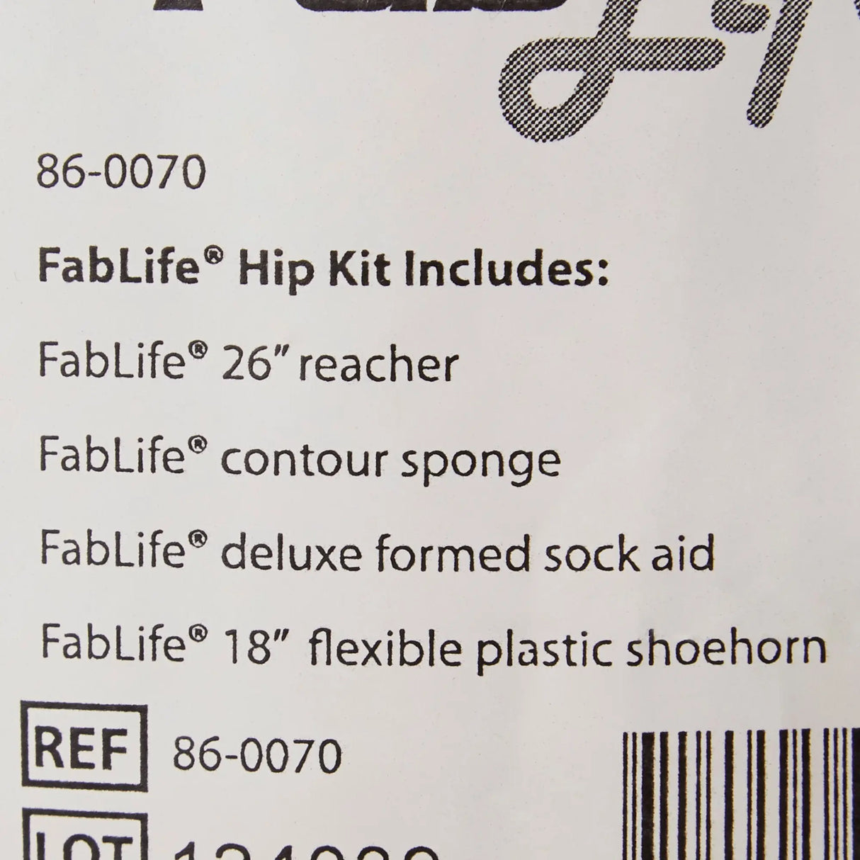 FabLife™ Hip Kit with 26 Inch Reacher and 18 Inch Plastic Shoehorn FabLife™ Standard