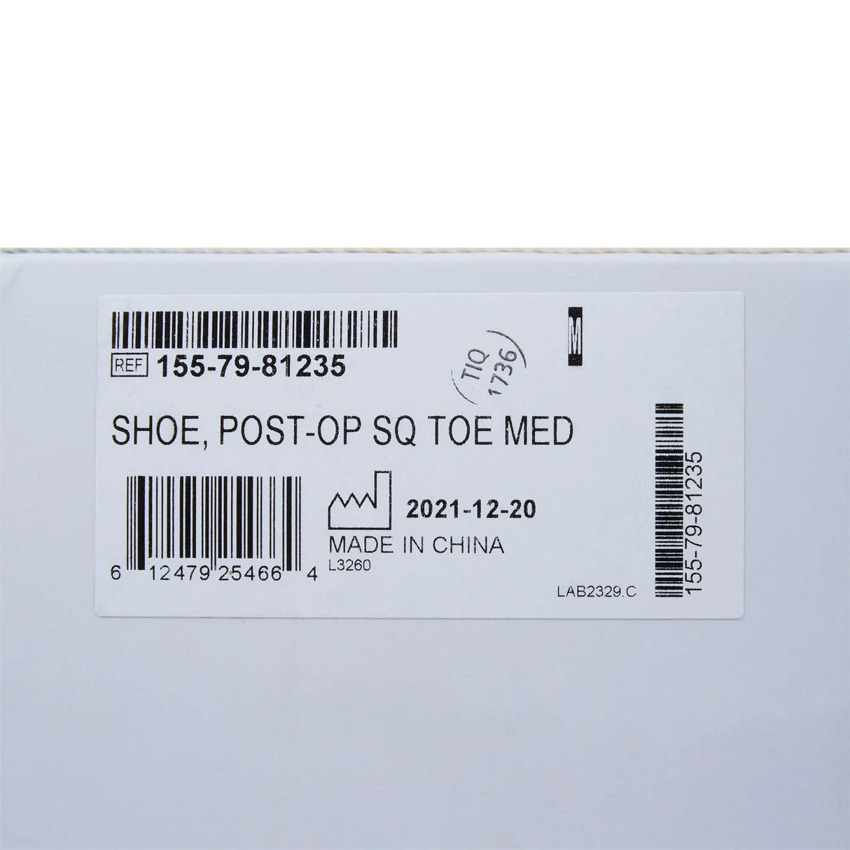 McKesson Square Toe Post-Op Shoe, Male 8.5-9.5 / Female 9.5-10.5 McKesson