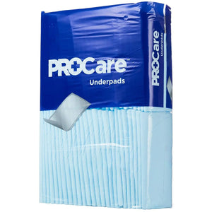 First Quality ProCare Incontinence Underpads, Moisture-Proof, Light Absorbency, Comfortable, Blue, 21" x 36" ProCare™