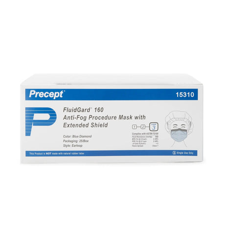 Fluidgard®160 Procedure Mask with Eye Shield Precept® FluidGard® 160