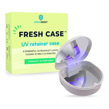 Fresh Knight™ Fresh Case™ UV Retainer Case, White Fresh Knight