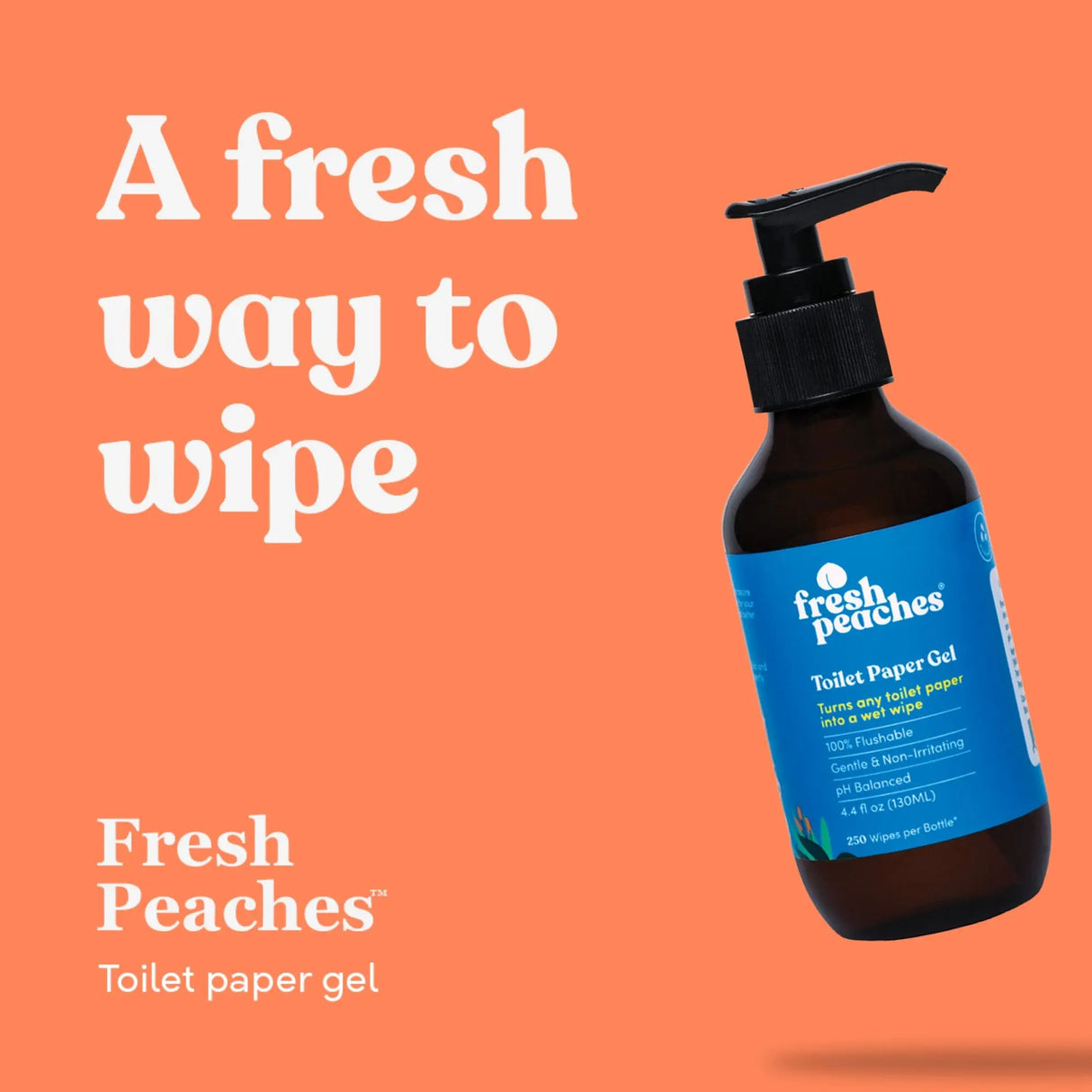 Fresh Peaches Toilet Paper Gel Bottle - Wet Wipe Alternative Fresh Peaches®