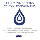 GOJO Purell Advanced Hand Sanitizer 1,200 mL 70% Ethyl Alcohol Gel Green Certified Purell® Advanced