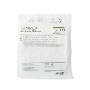 Gammex® Non-Latex PI Green Polyisoprene Surgical Glove, Size 6.5, Light Green GAMMEX® Non-Latex PI Green
