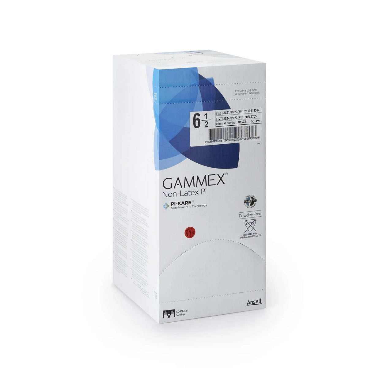 Gammex® Non-Latex PI Polyisoprene Surgical Glove, Size 6.5, White GAMMEX® Non-Latex PI