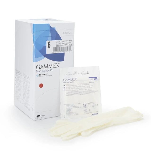 Gammex® Non-Latex PI Polyisoprene Surgical Glove, Size 6, White GAMMEX® Non-Latex PI