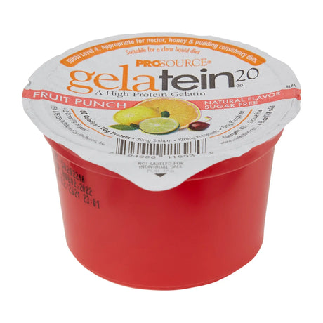 Gelatein® 20 Fruit Punch High Protein Gelatin, 4-ounce cup Gelatein®