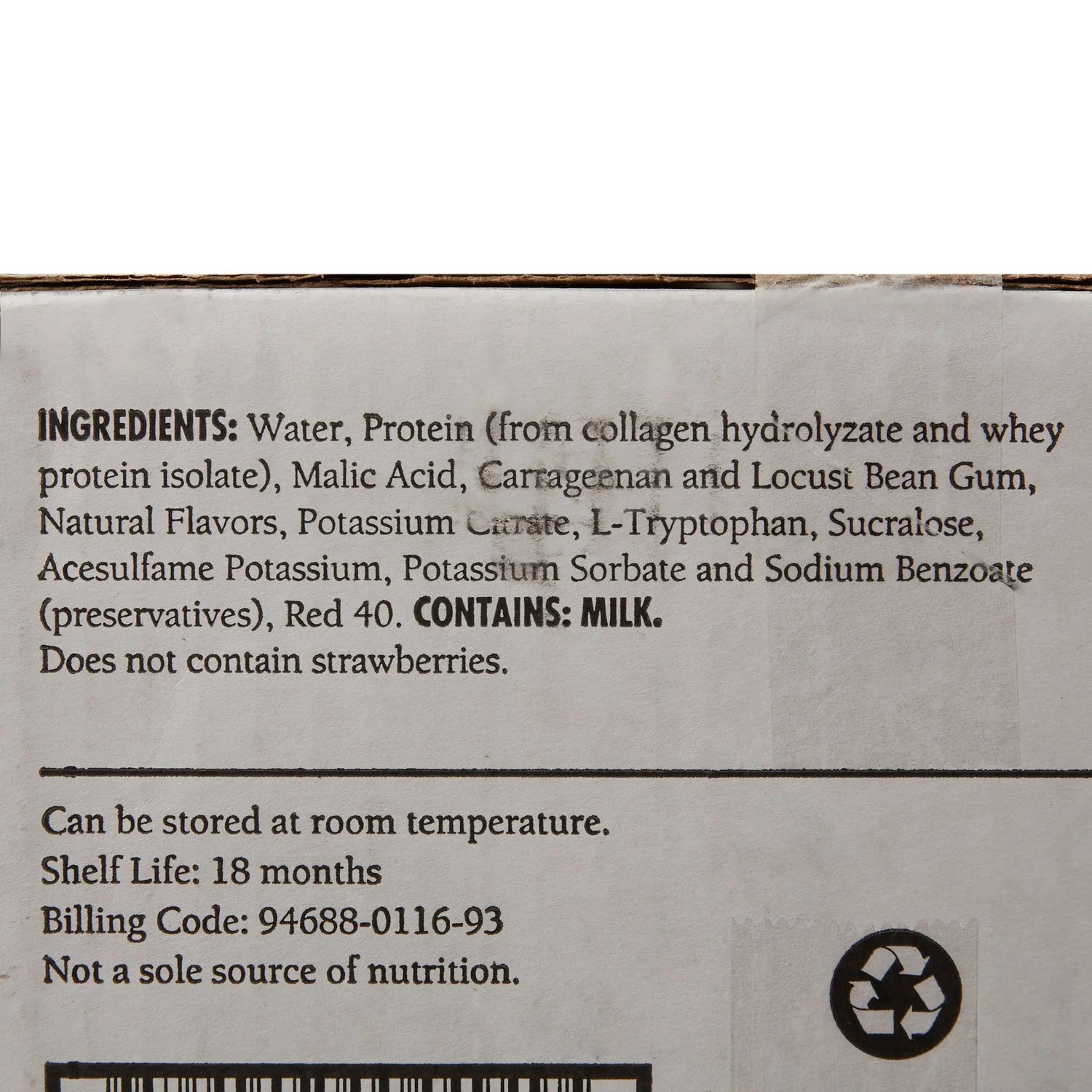 Gelatein® 20 Fruit Punch High Protein Gelatin, 4-ounce cup Gelatein®