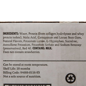 Gelatein® 20 Fruit Punch High Protein Gelatin, 4-ounce cup Gelatein®