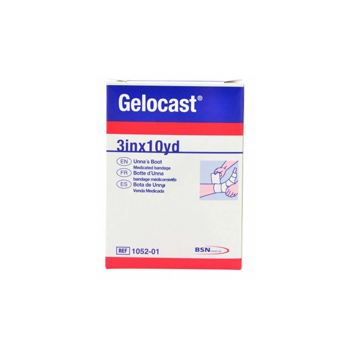 Gelocast® Unna Boot with Calamine, 3 Inch x 10 Yard Gelocast®