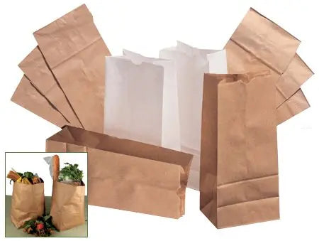 General Supply Brown Grocery Bag, Size 4 General