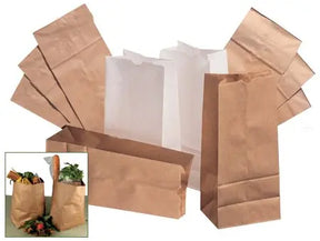 General Supply Brown Grocery Bag, Size 4 General