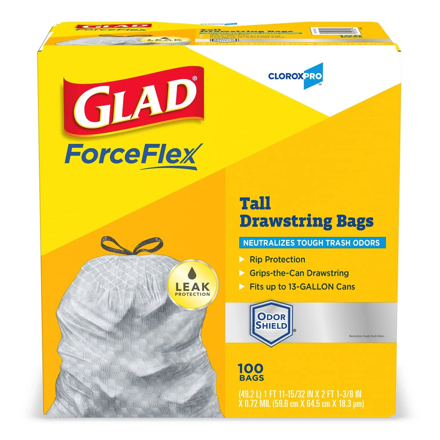 Glad® ForceFlex™ Trash Bag CloroxPro® Glad® ForceFlex Tall Kitchen