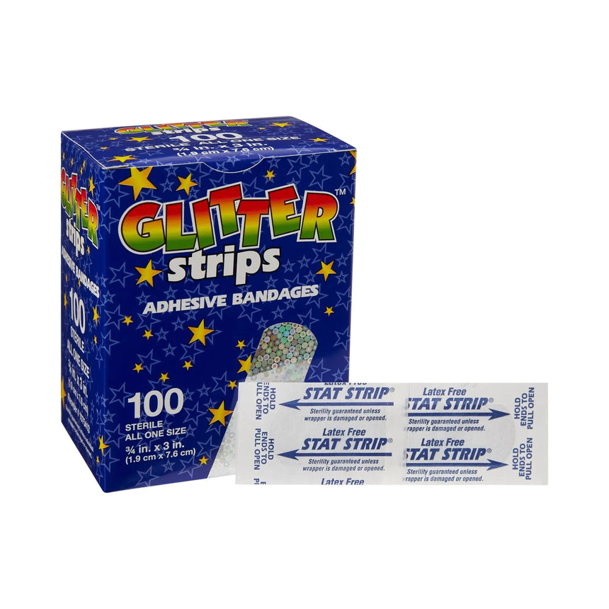 Glitter™ Stat Strip® Design Adhesive Strip, ¾ x 3 Inch - getMovility