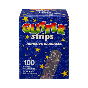 Glitter™ Stat Strip® Design Adhesive Strip, ¾ x 3 Inch - getMovility