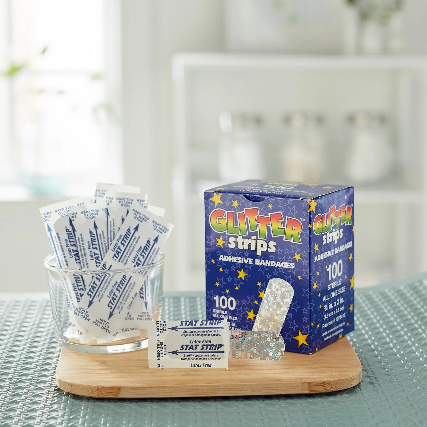 Glitter™ Stat Strip® Design Adhesive Strip, ¾ x 3 Inch - getMovility