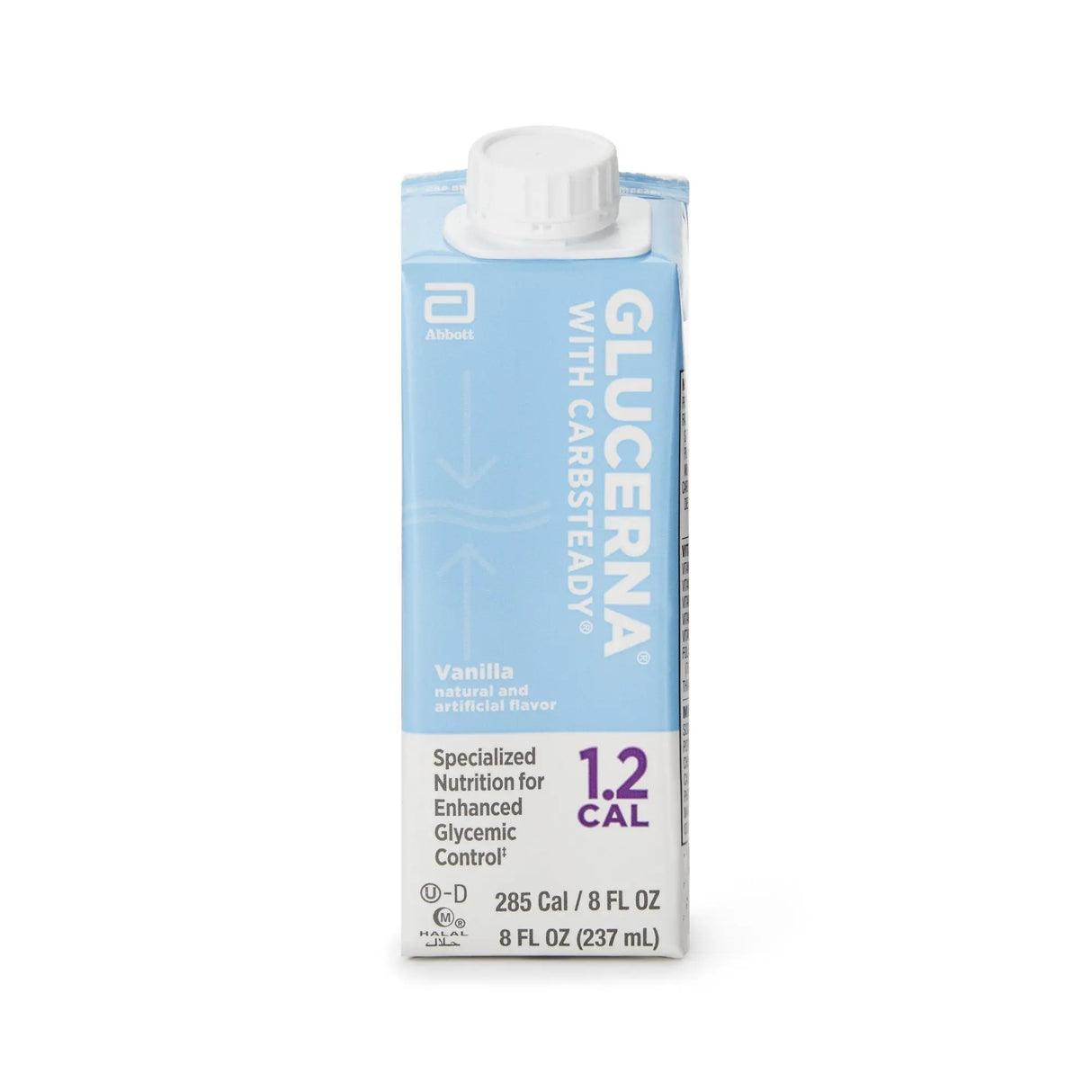 Glucerna® 1.2 Cal Vanilla Specialized Nutrition for Enhanced Glycemic Control, 8-ounce carton Glucerna® 1.2 Cal