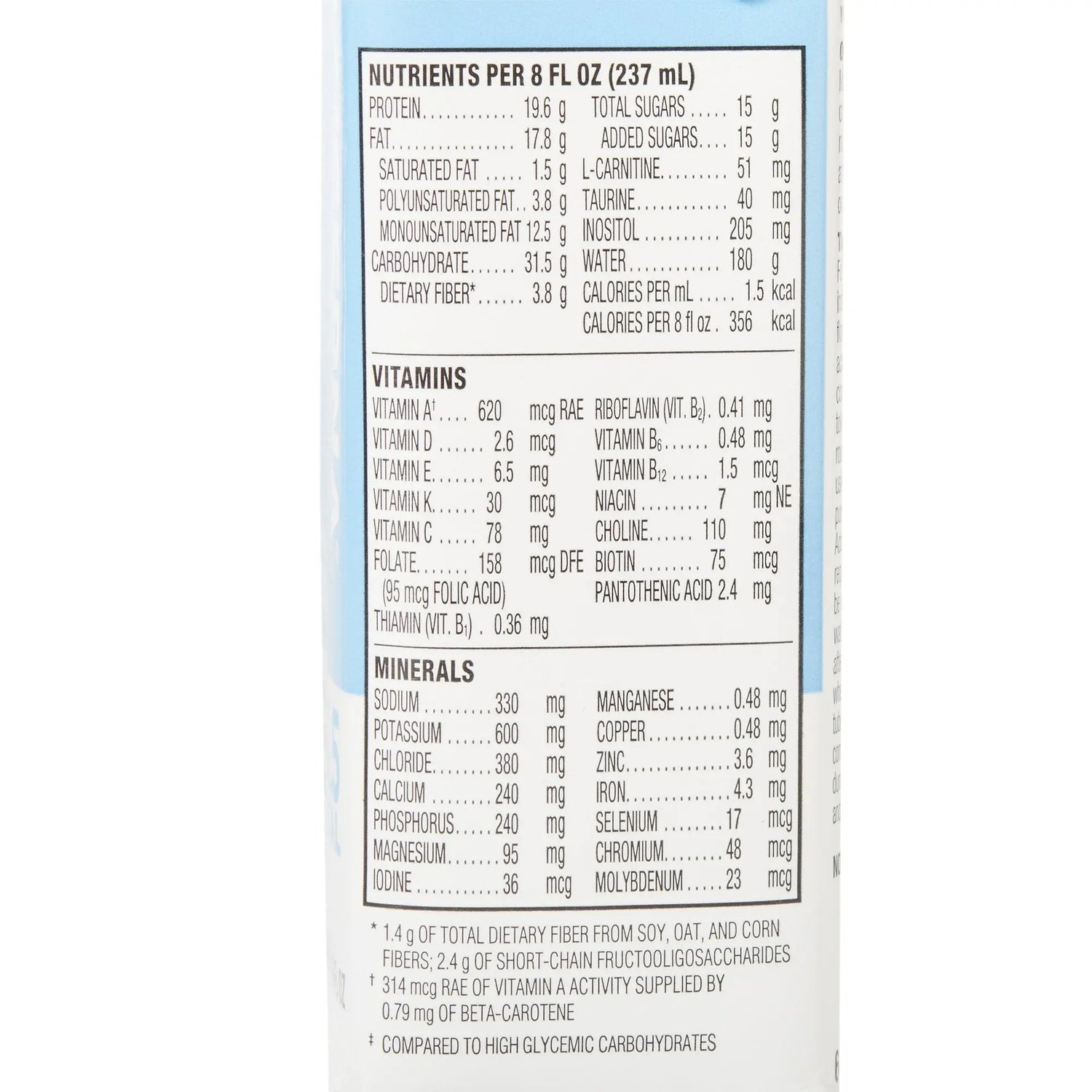 Glucerna® 1.5 Cal Vanilla High Protein Nutrition for Enhanced Glycemic Control, 8-ounce carton Glucerna® 1.5 Cal
