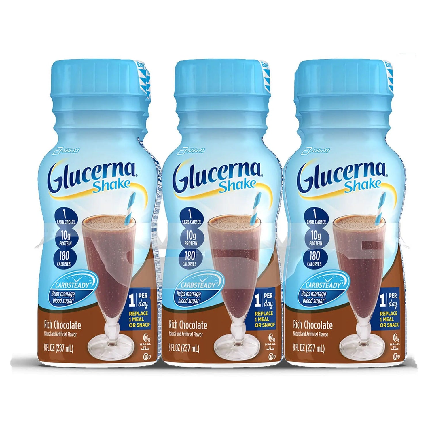 Glucerna® Original Shake, Chocolate Flavor, 8-ounce bottle Glucerna® Original Shake