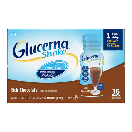 Glucerna® Original Shake, Chocolate Flavor, 8-ounce bottle Glucerna® Original Shake