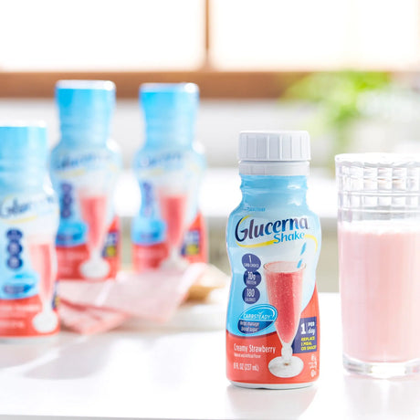 Glucerna® Original Shake, Strawberry Flavor, 8-ounce bottle Glucerna® Original Shake