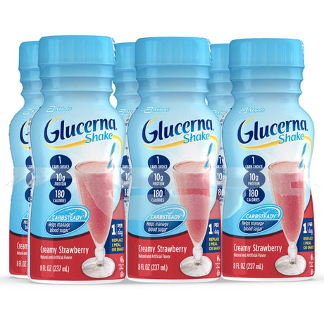 Glucerna® Original Shake, Strawberry Flavor, 8-ounce bottle Glucerna® Original Shake