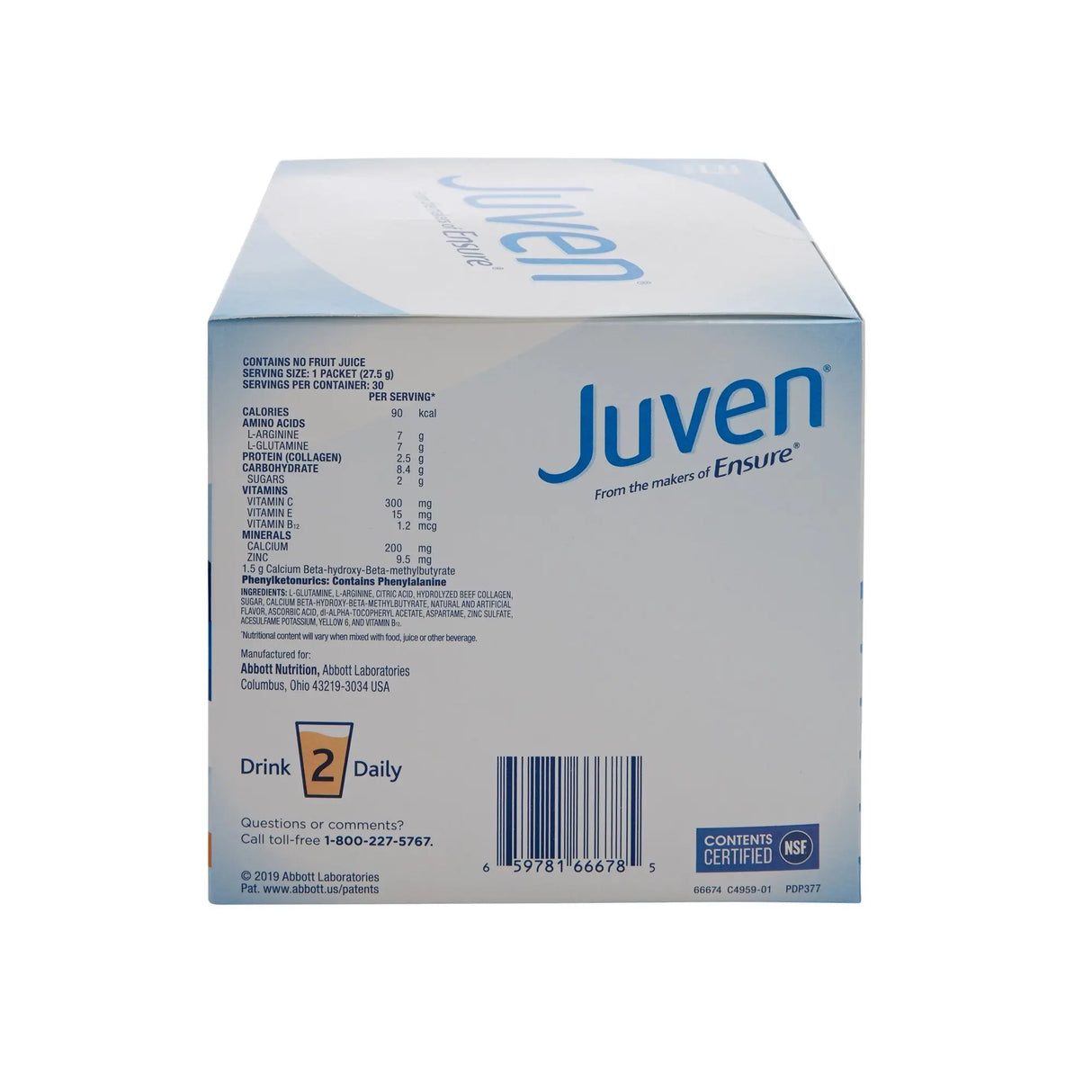 Juven® Orange Arginine/Glutamine Therapeutic Nutrition Powder, 0.97-ounce Packet Powder Juven®