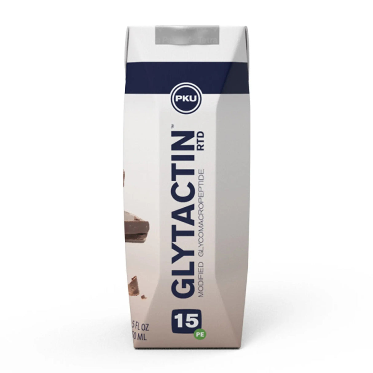 Glytactin® RTD 15 Chocolate Low Phenylalanine GMP-based Medical Food, 8.5-ounce carton Glytactin® RTD 15