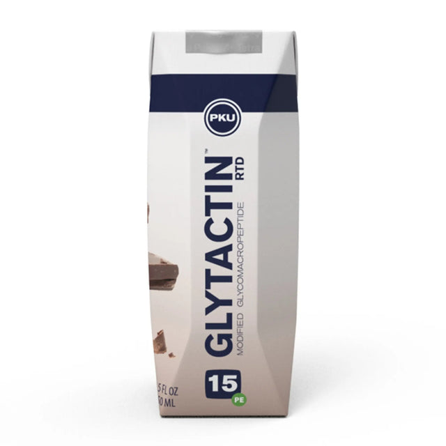 Glytactin® RTD 15 Chocolate Low Phenylalanine GMP-based Medical Food, 8.5-ounce carton Glytactin® RTD 15