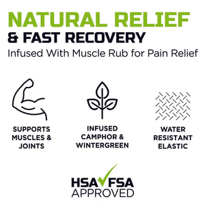 Green Drop Sports Tape, Infused Kinesiology Tape for Recovery – 20 Precut, 10-Inch Strips Green Drop™