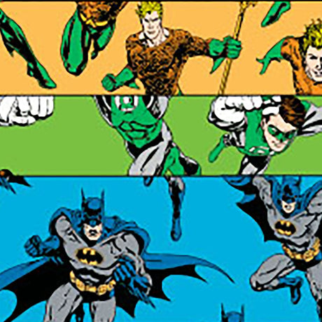 American® White Cross Stat Strip® Batman/Aquaman/Green Lantern Design Adhesive Strip, ¾ x 3 Inch - getMovility