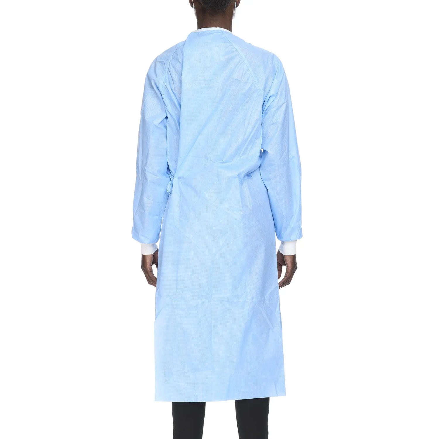 Halyard Basics Non-Reinforced Surgical Gown with Towel, Large, Blue Halyard Basics