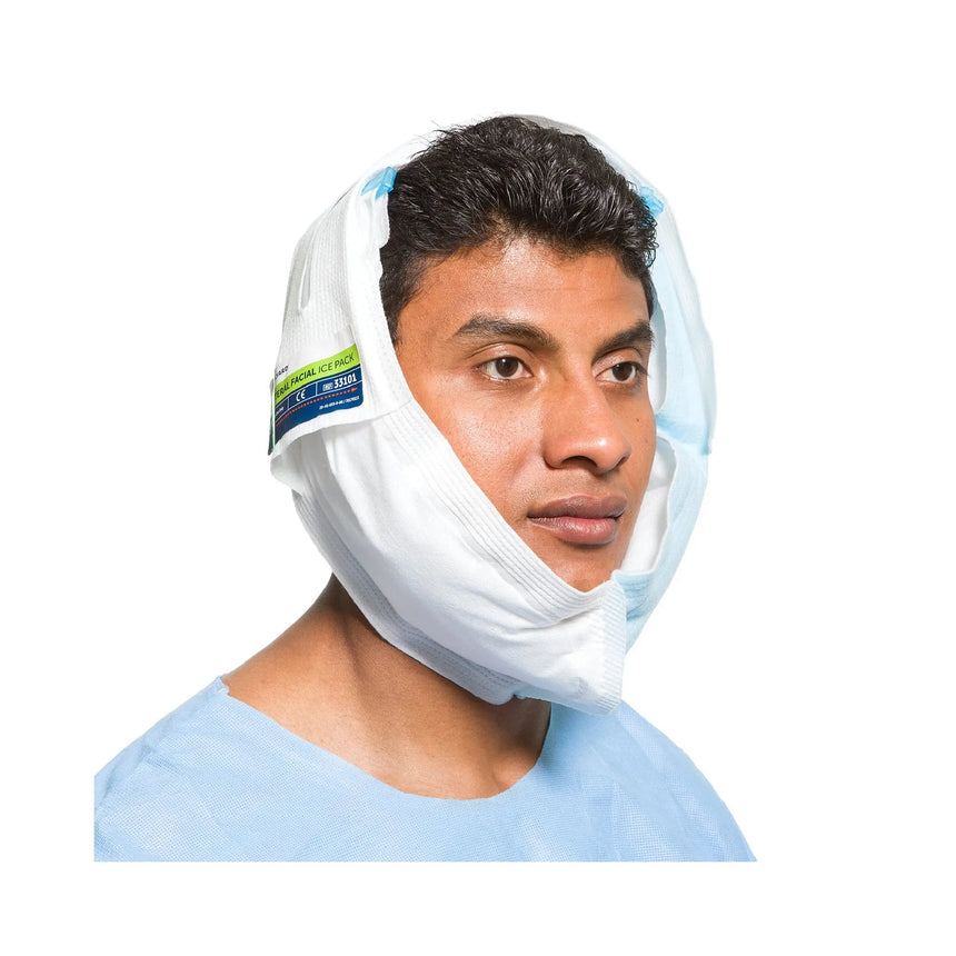 Halyard Bilateral Facial Ice Bag, 5 x 12 Inch Bilateral