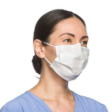 Halyard Procedure Mask, Pleated, One Size Fits Most, Yellow, Non-Sterile Halyard