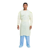 Halyard Protective Procedure Gown, Large, Yellow Halyard Tri-Layer