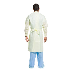 Halyard Protective Procedure Gown, Large, Yellow Halyard Tri-Layer