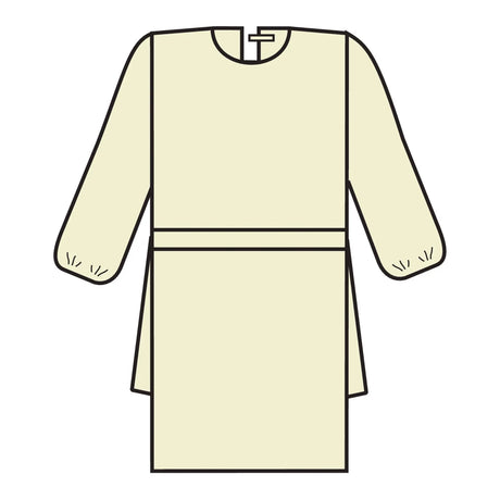 Halyard Protective Procedure Gown, Large, Yellow Halyard Tri-Layer