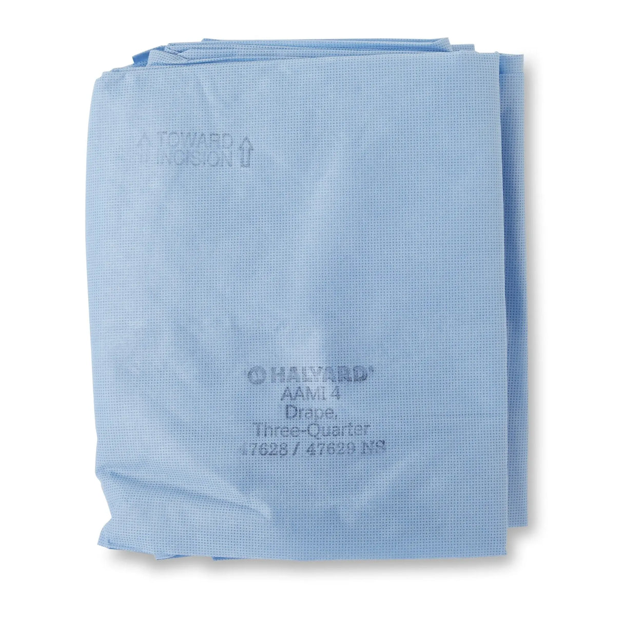 Halyard Three-Quarter Drape, 55 x 76 Inch, Blue Halyard