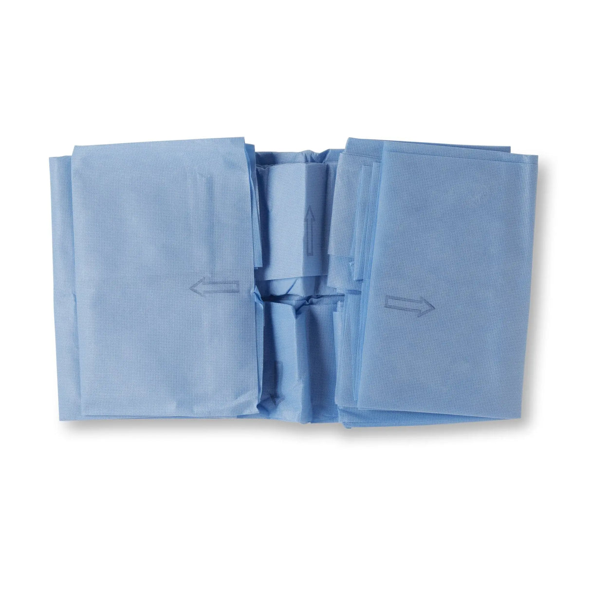 Halyard Three-Quarter Drape, 55 x 76 Inch, Blue Halyard