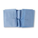 Halyard Three-Quarter Drape, 55 x 76 Inch, Blue Halyard