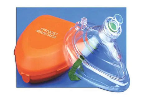 CPR Pocket Mask W/Hard Case & One-Way Valve & O2 Inlet Movility LLC- CM