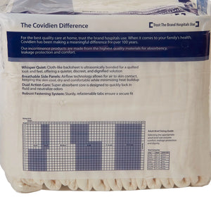 Simplicity Unisex Adult Incontinence Briefs, Moderate Absorbency, X-Large, White, 59 to 64 Inch Waist/Hip Simplicity™