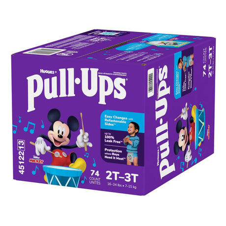 Huggies® Pull-Ups® Learning Designs® Training Pants, 2T to 3T, 74 per Box Pull-Ups®