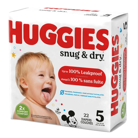 Huggies® Snug & Dry Diaper, Size 5, 22 per Package Huggies® Snug & Dry