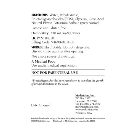 HyFiber® Citrus Flavor Liquid Fiber with FOS, 32-ounce bottle HyFiber® with FOS