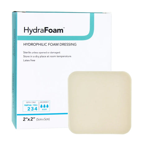 HydraFoam™ Nonadhesive Foam Dressing, 2 x 2 Inch HydraFoam™