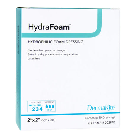 HydraFoam™ Nonadhesive Foam Dressing, 2 x 2 Inch HydraFoam™