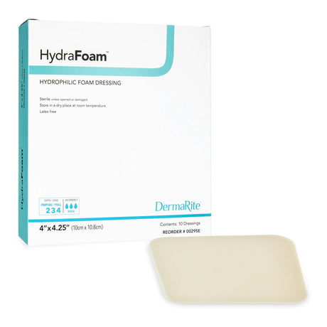 HydraFoam™ Nonadhesive Foam Dressing, 4 x 4¼ Inch HydraFoam™